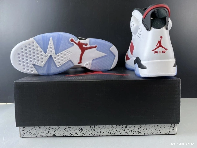 1st Kicks JORDAN RETRO AIR 6 2014 384664-160 'CARMINE' 0727